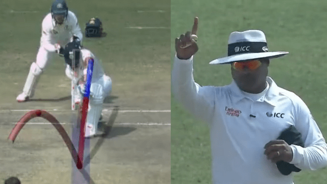 Virat Kohli became the victim of wrong umpiring! Got out for 44 runs, was the ball hit on the pad or with the first bat, there was a ruckus