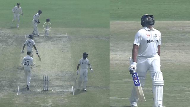 CRICCRANK - 2023-02-19T163352.108 Rohit Sharma won crores of hearts by sacrificing his own wicket, gifted Pujara on his 100th Test