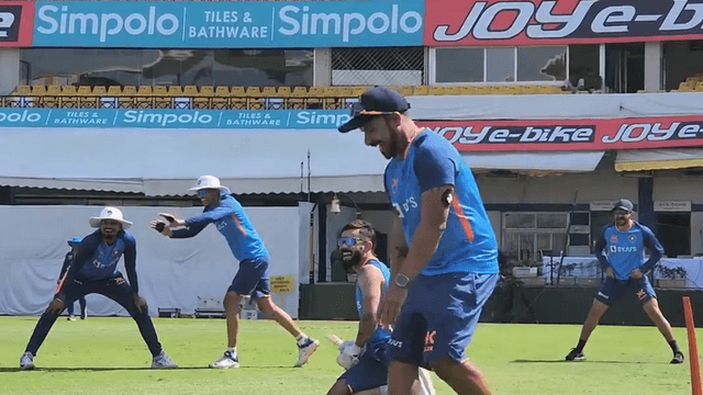 Video: Virat Kohli got the players to practice catching before the third test, he himself has dropped 4 catches, India close to the record