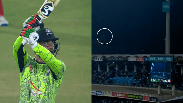CRICCRANK - 2023-02-27T223450.765 Rashid Khan showed Dhoni's helicopter shot in Pakistan, the ball floating in the air went 99 meters away