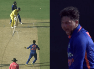 Alex Carry bowled on Kuldeep Yadav's magic ball, 1.4 degree ball took away the wicket, created sensation by taking 3 wickets
