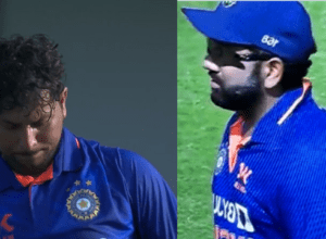 Kuldeep Yadav took wrong DRS, Rohit Sharma got angry, gave this reaction, looked unhappy with Virat