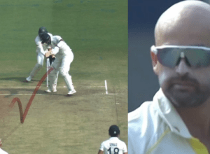 Liyon's magic ball hit Pujara all around, 1.6 degree spin ball took the stump, Pujara was left watching