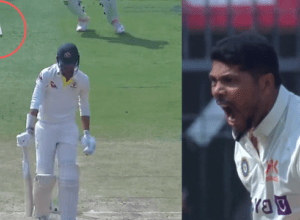 Umesh Yadav's rocket speed ball blew away Stark's wicket, dancing wicket fell 5 feet away, Australia limited to 197