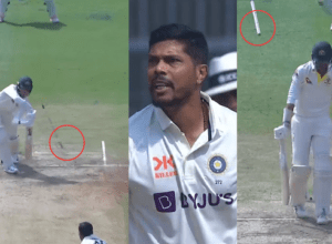 Umesh Yadav uprooted the stumps of Stark-Murphy, danced flying wickets, Umesh completed 100 Test wickets