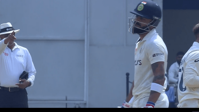 Virat did not get the support of luck, strangely LBW on Kuhneman's rotating ball for 13 runs