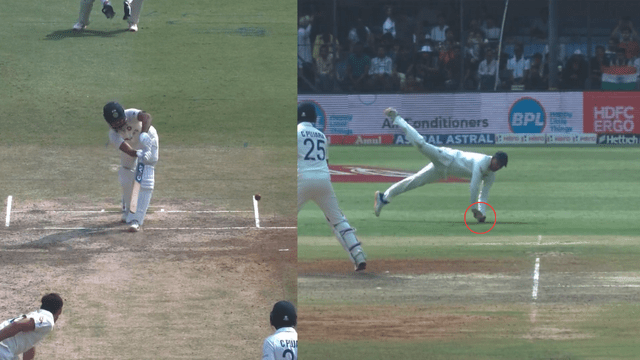 CRICCRANK - 2023-03-02T152748.154 Shreyas was the victim of Usman Khawaja's amazing catch, played an innings of 26 runs, took an incredible catch with one hand, reversed the match