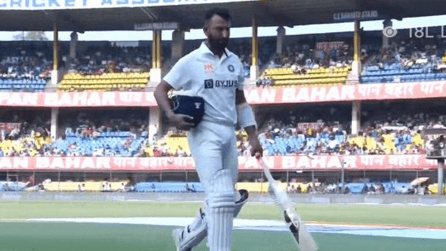 Pujara hit Lyon's ball for a stormy six, wreaked havoc by hitting 59 runs, joined the special club, Rohit gave this reaction