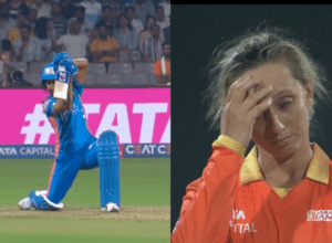 Harmanpreet caused 65 runs in 30 balls, the first player became the first player, MI, who became Gujarat giants with 14 fours, made 207/5