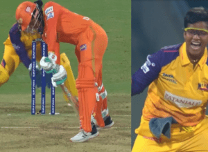 Sophia Dunkley bowled on Deepti Sharma's yorker ball, the ball blew the wicket