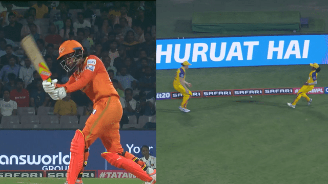 CRICCRANK - 2023-03-05T212625.022 Harleen hit 4 consecutive stormy fours in 1 over, 46 runs wreaked havoc, Gujarat hit 169/6
