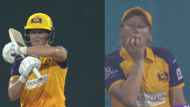 CRICCRANK - 2023-03-06T172715.707 Haley was seen gesturing to Grace Harris to take DRS, foul in the match!