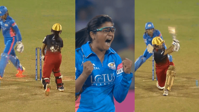 CRICCRANK - 2023-03-06T203528.842 WPL 2023: Sayka Ishaq made Sophie Devine and Disha dance on her spin, bowled Disha with a magic ball