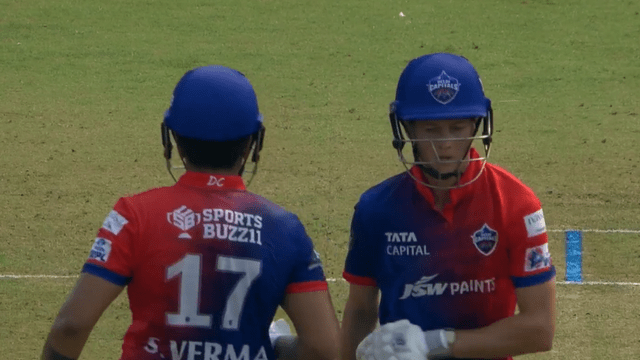 Shefali Verma left all three stumps and hit 89 meter stormy six on long off, completed 101 runs