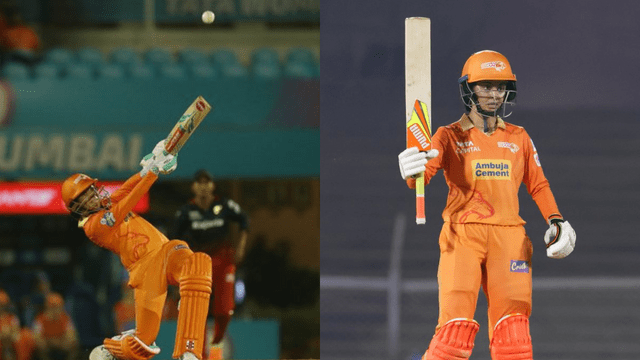 CRICCRANK - 2023-03-08T221336.797 Sophia broke Harmanpreet's record by hitting a half-century in 18 balls, Harleen played a stormy inning of 67 runs, RCB's target of 202 runs