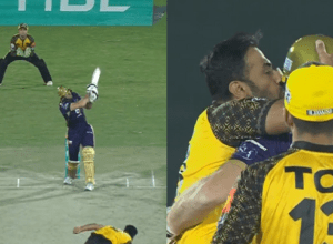 Wahab Rijay dismissed Martin Guptill, his kiss in the middle ground, hit 3 fours in one over