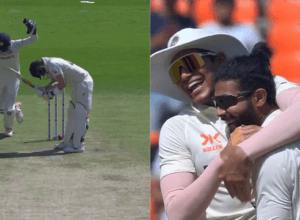 Steve Smith bowled on Jadeja's magical ball, Smith could not even move the ball, the ball ripped down