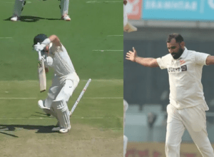 IND vs AUS: Mohammad Shami's bullet speed ball uprooted Handscomb's wicket, stump fell 4 feet away