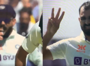 Virat Kohli was eating Kulcha-Chola in Delhi and in slip in LIVE match in Ahmedabad Test, Shami made this gesture, looted the gathering