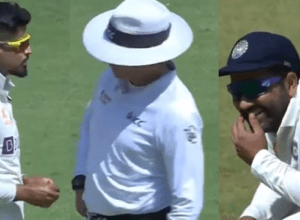 Shreyas was about to be fined while bowling, seeing this, Rohit Sharma started laughing loudly, Shreyas narrowly escaped, know what was the matter