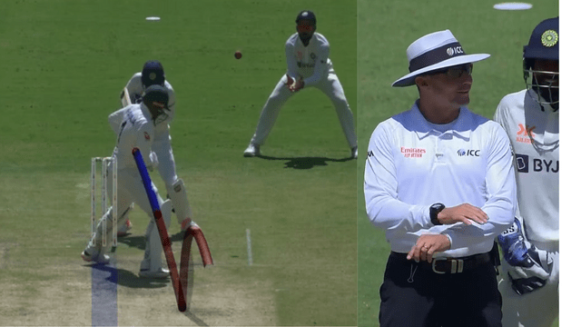 CRICCRANK - 2023-03-10T191701.098 Seeing Usman Khawaja not getting out, Rohit Sharma jokingly did DRS, the umpires were also stunned