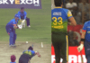 Gautam Gambhir wreaks havoc in his innings of 54 runs, hitting Sohail Tanveer with a "no look shot" four
