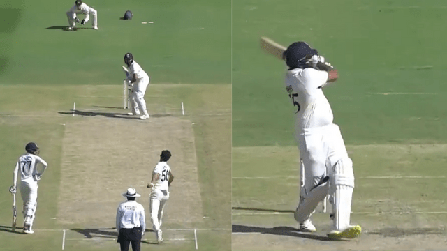 CRICCRANK - 2023-03-11T110954.592 Rohit Sharma hit a stormy six on Stark's bouncer, shocked Stark, completed 17000 international runs