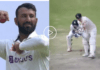 Steve Smith narrowly escaped Cheteshwar Pujara's ball, Unadkat applauded from the dug out