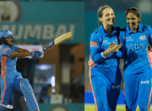 MI vs GG: Harmanpreet wreaks havoc, Gujarat by 55 runs, Mumbai Indians reached playoff, imposed "punch" of victory, RCB celebrated