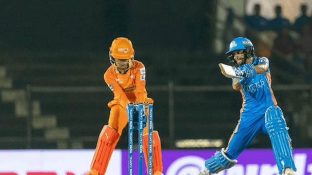 MI vs GG: Harmanpreet wreaks havoc, Gujarat by 55 runs, Mumbai Indians reached playoff, imposed "punch" of victory, RCB celebrated