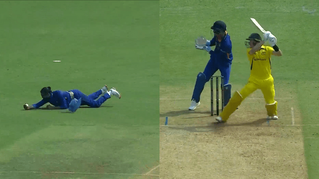 CRICCRANK - 2023-03-17T184817.862 Ravindra Jadeja pounced like a hawk on Labushen's shot, caught an incredible catch, blew the senses, Wankhede Stadium echoed with applause