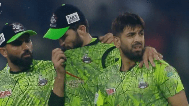 Haris Rauf is crying after wining PSL final