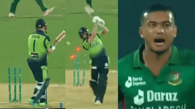 CRICCRANK - 2023-03-28T132148.891 Video: Bangladesh set a record 207 runs, Taskin Ahmed took 3 wickets in 1 over, crushed Ireland by 22 runs in a heart-stopping match