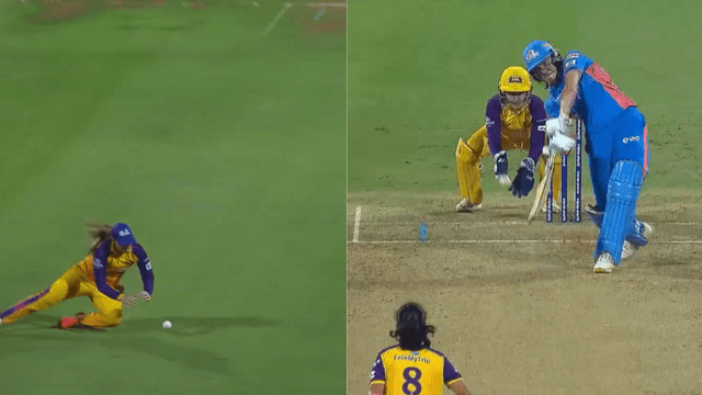 CRICCRANK (37) MI vs UP: Siver Brunt wreaked havoc, hitting 9 fours and 2 sixes, 72 runs, Sophie left the catch for 6 runs, MI made 182/4