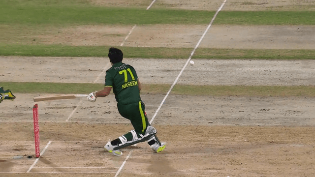Naseem Shah, the third Pakistani player to be hit wicket in T20I, lost his balance after Nabi's ball hit him in the stomach and this happened, Afghanistan crushed Pakistan by 6 wickets