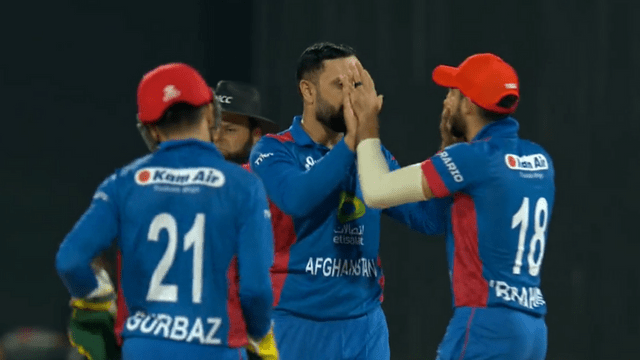 Naseem Shah, the third Pakistani player to be hit wicket in T20I, lost his balance after Nabi's ball hit him in the stomach and this happened, Afghanistan crushed Pakistan by 6 wickets