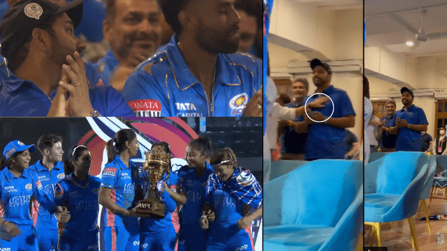 CRICCRANK (86) Harmanpreet won the WPL title to Mumbai Indian, Rohit's heartbeat increased in the last 6 balls, wife Ritika hit Rohit's chest after the victory