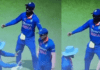 Virat Kohli was seen doing lungi dance in INSVSAUS live match, Jadeja also participated