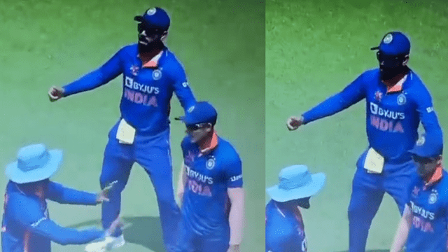 CRICCRANK (9) Virat Kohli was seen doing lungi dance in INSVSAUS live match, Jadeja also participated