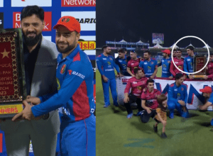Rashid Khan started Dhoni's tradition, won the heart by handing over the trophy to this young man after trampling Pakistan 2-1