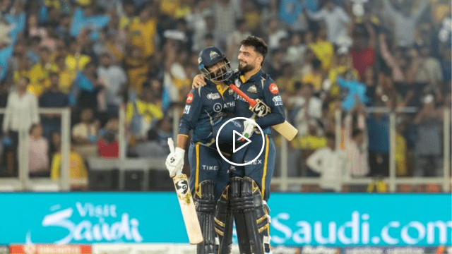 CRICCRANK - 2023-04-01T002239.877 Shubman Gill wreaked havoc with 63 runs off 36 balls, crushed Chennai by 5 wickets, Rituraj's 92 runs faded, Rashid Khan- Rahul Tiwatia also shone