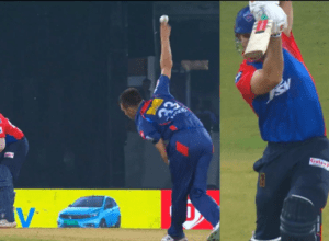 Mark Wood created a storm, blasted Prithvi Shaw and Marsh's wicket for two consecutive balls, Marsh became the victim of a gold duck
