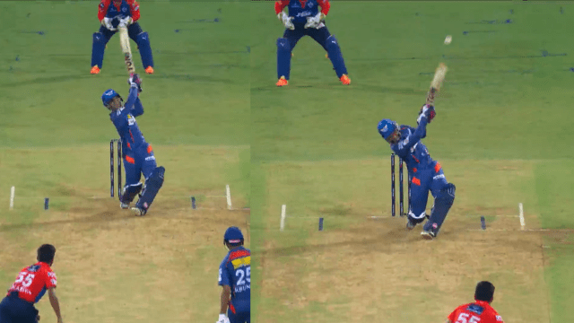 CRICCRANK - 2023-04-01T234033.913 Ayush Badoni hit SR of 257 for 18 runs in 7 balls, hit two sixes in a row, Lucknow won by 50 runs