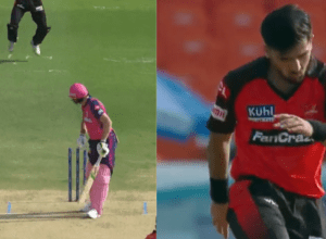 Jos Buttler was clean bowled by Farooqui on his rocket speed ball, dancing girls fell, stormy 54 runs