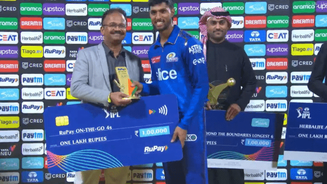 MI VS RCB: Despite the defeat, Tilak Verma took away these 4 awards, played an innings of 84 runs and got 4 lakh rupees