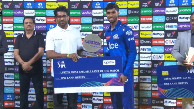 MI VS RCB: Despite the defeat, Tilak Verma took away these 4 awards, played an innings of 84 runs and got 4 lakh rupees