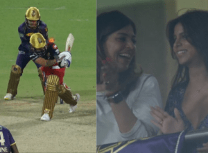 After Virat Kohli's dismissal, Suhana jumped from the chair with joy, Shah Rukh clapped, Eden Garden echoed with applause