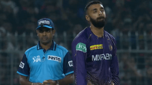 Duplessis-Maxwell helpless on the spinning ball of mystery spinner Varun Chakraborty, middle and off stump torn apart
