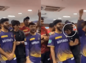 Panic in the dressing room after the win! Shahrukh was seen hiding behind Shardul, coach Abhishek Nair created a ruckus!
