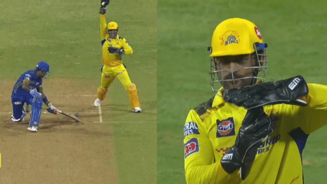 CRICCRANK - 2023-04-08T214342.573 Dhoni embarrassed the umpire by taking DRS, Dhoni's catch caused Suryakumar to rise before rising